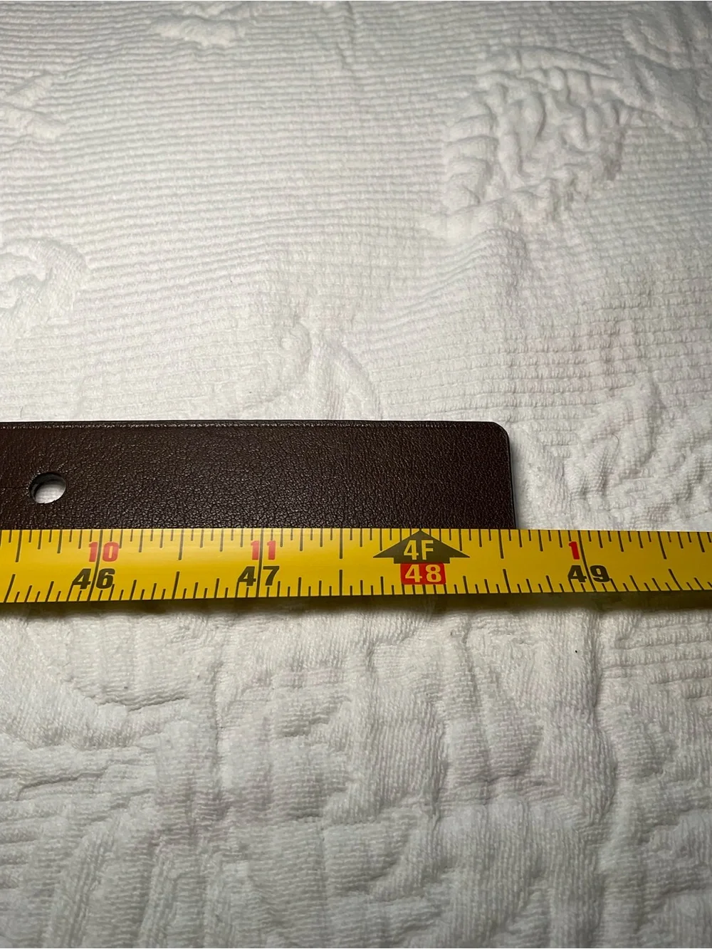 CAbi Brown Leather Ring Buckle Belt with Gold Studs